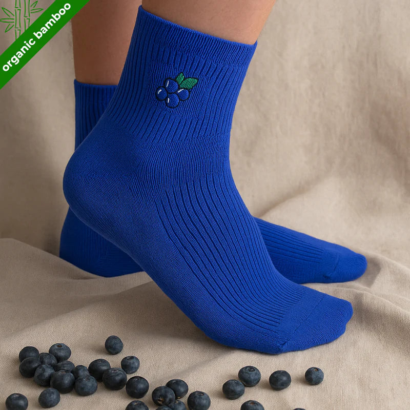 Berryxx | Organic Bamboo Socks | Unisex Quarter | Compression