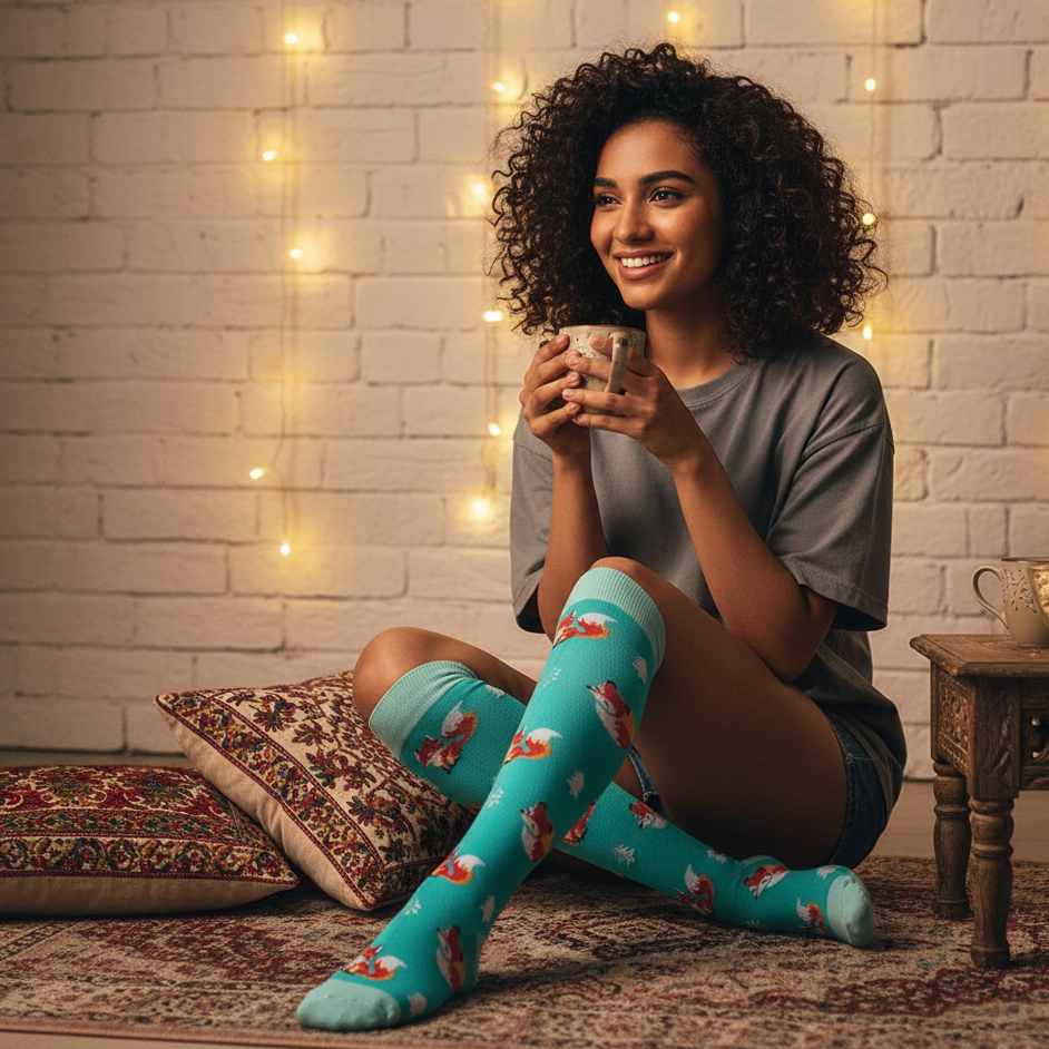 Fox Knee High Socks