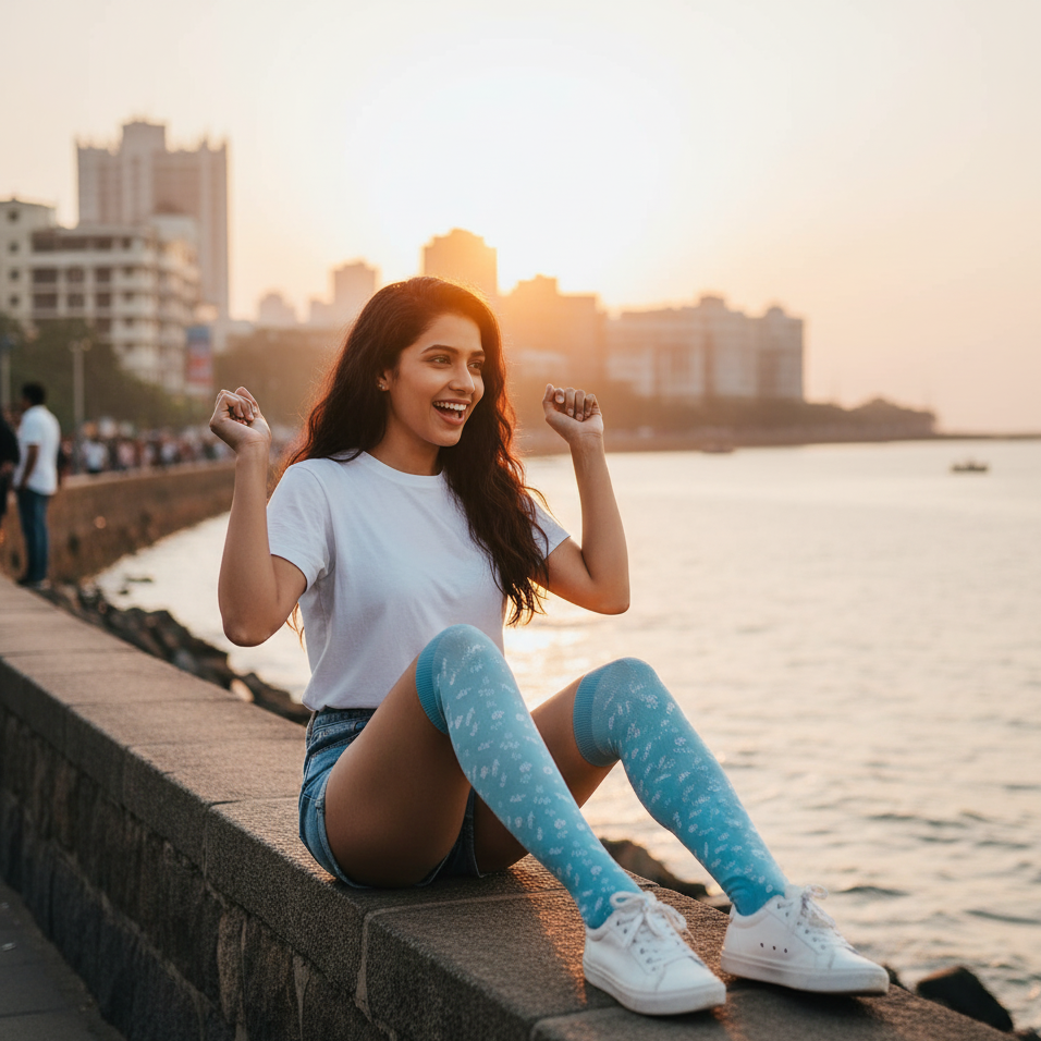 Blossom Knee High Socks