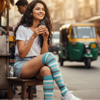 Cool Stripes Knee High Socks