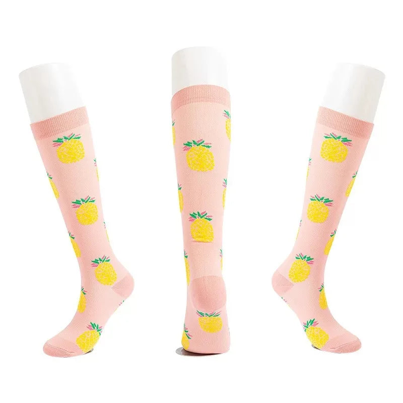 Pineapple Knee High Socks