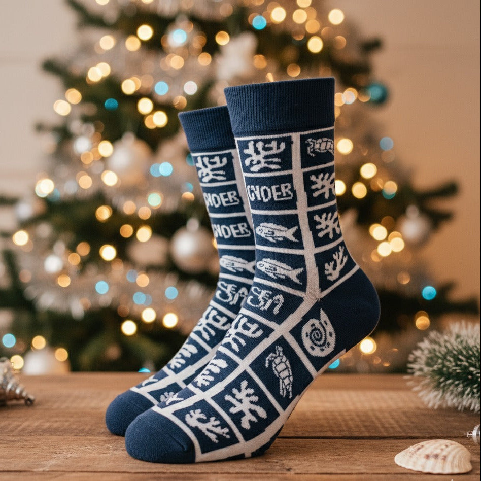 Seafizz | Organic Bamboo Socks | Unisex Mid-Calf
